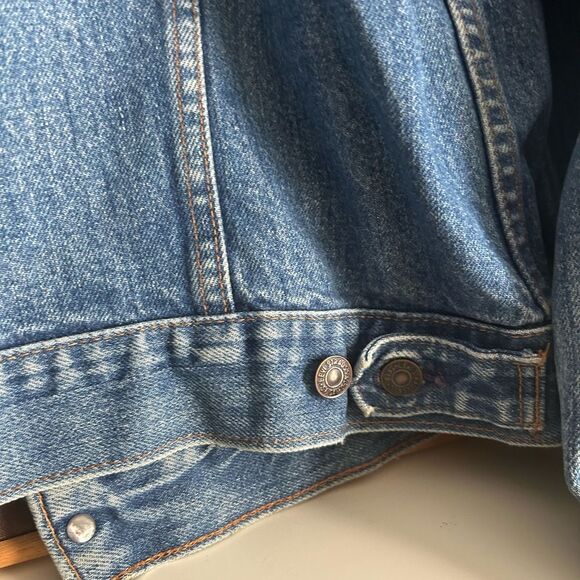 HOST PICK Vintage 80’s Levis Men’s 70506-0215 Denim Trucker Jacket Size 44 L/XL - Picture 10 of 16